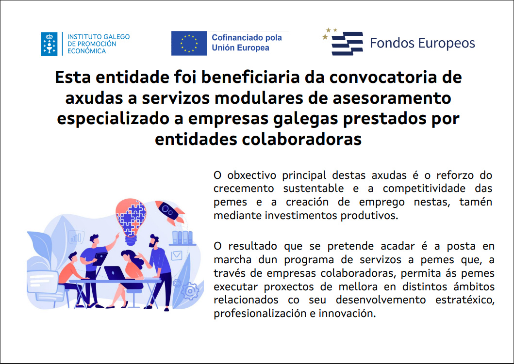 convocatoria de
axudas a servizos modulares de asesoramento
especializado a empresas galegas